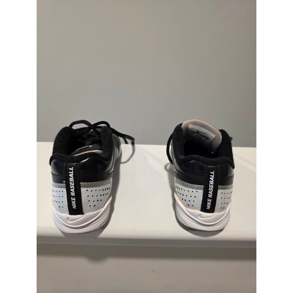 Kid sz 11C Nike Keystone Baseball Cleats Black White 469726-011 Fallball Spring - Picture 10 of 10